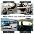 thumbnail image 5 of Airplane Foot Rest Hammock for Flight, Adjustable Foot Rest Under Desk, Portable Wide Foot Support for Long Trips & Office, Travel Essentials, Best Airplane Gadgets & Travel Gifts (2 PC), 5 of 7