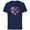 Navy, variant on Galaxy of Love Pink Heart Valentine’s Day - Short Sleeve Cotton T-Shirt for Adults - Customized-Navy