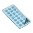 thumbnail image 3 of Injueey Molde de silicona para hacer cubitos de hielo de 21 cavidades, bandeja de molde para crema y pastel con tapa, utensilios para hornear Cocina y Comedor azul 21 rejilla redonda, 3 of 6