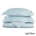 thumbnail image 4 of Superior 600 Thread Count Cotton-Blend Duvet Cover Set, Full Queen, Blue, 4 of 4