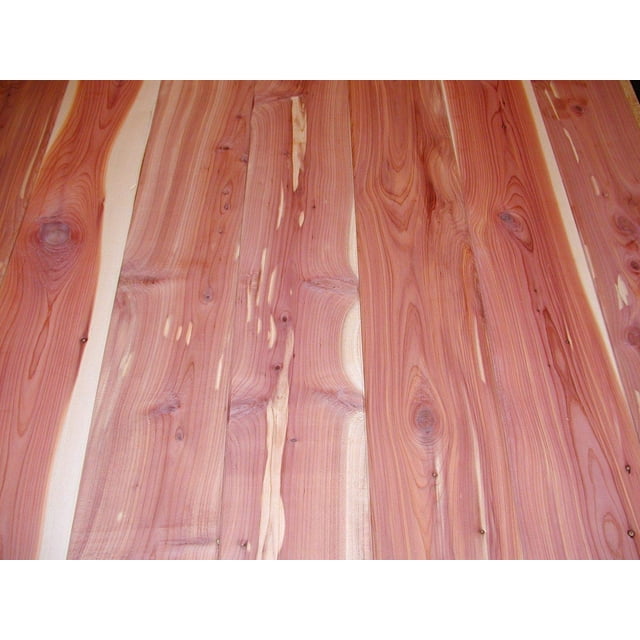 Woodchucks Wood 3/4 Inch x 2 Inch x 16 Inch Solid Red Cedar Lumber Boards as Cutting Board Wood (6 Pack)