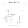 thumbnail image 6 of Rosec Jewels - Lab Diamond Eternity Necklace for Women - EF-VS Certified Quality - Ready to Gift, 10K White Gold, 6 of 8