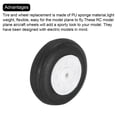 thumbnail image 4 of 4 Pcs RC Airplane Wheels, 1 Inch OD RC Plane Parts Wheels Model Airplane Light PU Sponge Tire Tail Foam Wheel, 4 of 7