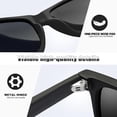 thumbnail image 2 of Square Sunglasses Polarized UV Protection Trendy Designer Sun Glasses Men Women, 2 of 3
