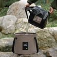 thumbnail image 3 of Pebbuoy 10L/20L Collapsible Bucket Portable Water Container with Handle Waterproof Large Capacity Camping Hiking Travel Bucket Storage Organizer, 3 of 7