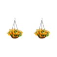thumbnail image 1 of Monstrate Cestas colgantes versátiles Flores artificiales a la venta Fácil de limpiar Precio asequible Cesta colgante de flores simuladas Type3 NO3, 1 of 4