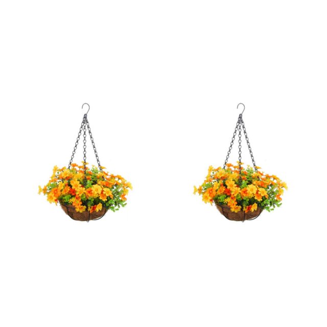 Monstrate Cestas colgantes versátiles Flores artificiales a la venta Fácil de limpiar Precio asequible Cesta colgante de flores simuladas Type3 NO3