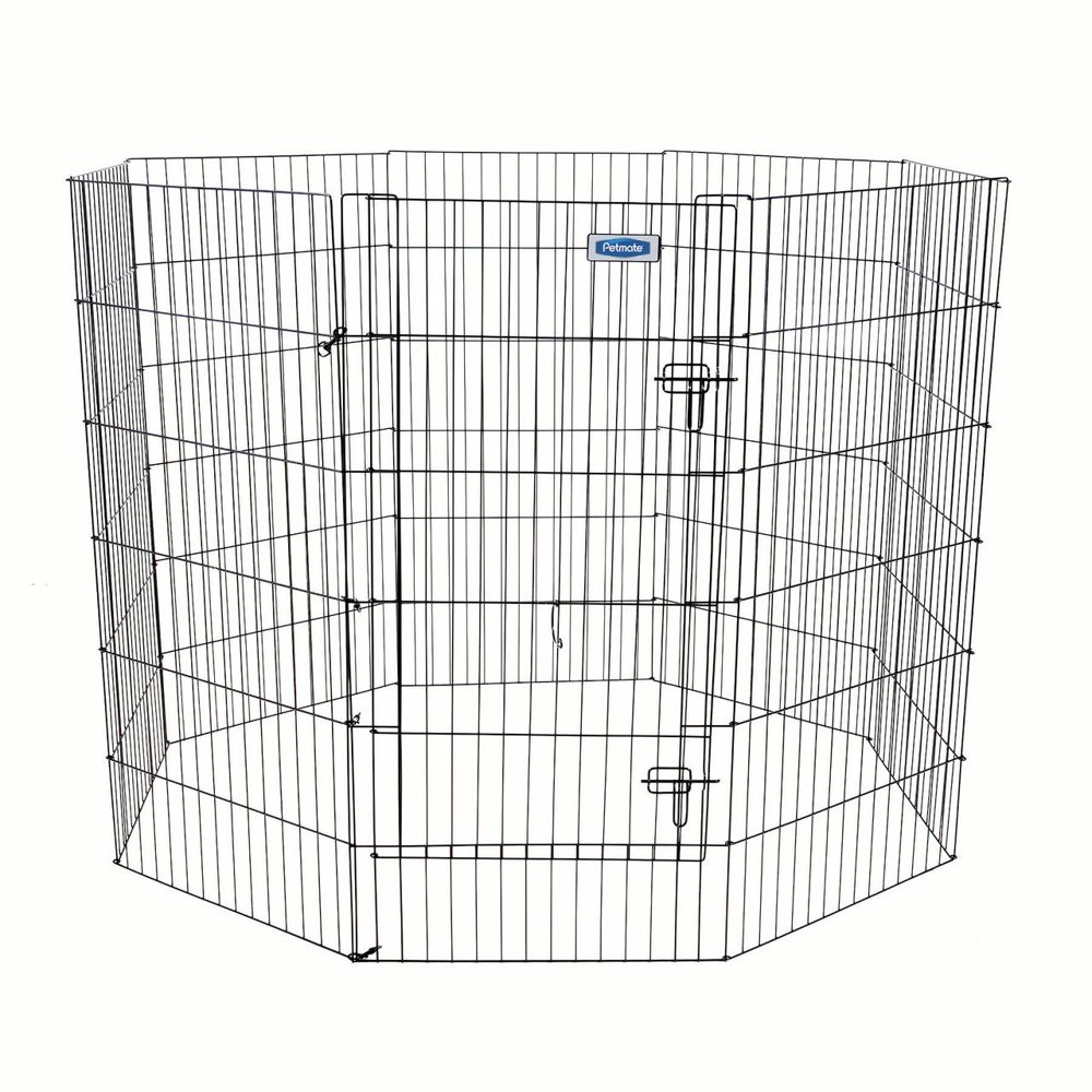Petmate 24"H Exercise Dog Pen With Door, 8Panels