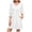 White, variant on Summer 3/4 Sleeve Dresses for Women Dressy Casual Fall Midi Dress with Pockets Smocked Cuffs Crew Neck Aline Red, M