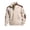 Khaki, variant on Henley Shirts for Men Elbow Patch Color Block Button Closure Stand Collar Long Sleeve Casual Shirts for Fall Winter