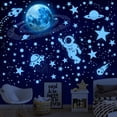 thumbnail image 1 of Adhesivos de pared Huimdery 530 Glow in The Dark Stars Moon Astronaut, 1 of 8