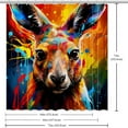 thumbnail image 6 of yowmns Waterproof Printed Shower Curtain Set with Hooks - Stylish Bathroom Decoration, 6 of 6