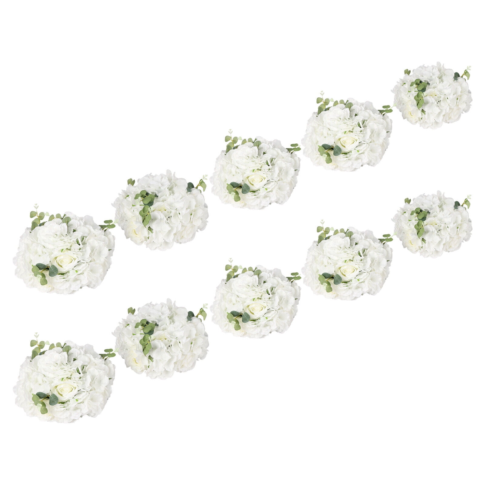 10-pack Artificial Flowers Arrangements Artificial Flower Bouquets Wedding Flower Balls for Centerpieces Decor