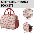 thumbnail image 6 of Womens Red Dinosaur Silhouette Pattern Lunch Box for Work,Insulated Lunch Bag for Women,Loncheras Para Mujer,Leakproof Adult Lunch Bag for Work,Beach,Travel,Picnic,Camping, 6 of 7