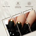 thumbnail image 6 of Elephant Stock Matte Black Nails Wall Art - Horizontal Multi Panel Canvas - Hallway Wall Decor - Fashion And Beauty Multi Panel - Black And Beige Decor - 74" x 48", 6 of 8