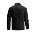 thumbnail image 6 of Domuza Men’s Turtleneck Sweater, Long‑Sleeve Stretch Ribbed Knitted Pullover Top, Slim‑Fit Basic Lightweight Casual Jumper for Fall & Winter, 6 of 6