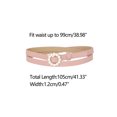 thumbnail image 3 of INSPIRE CHIC Women's Plus Size Waist Belts Pearl Narrow Leather Adjustable Belt, 3 of 4