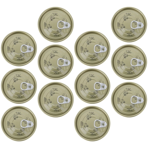 WASHWEPE 12pcs Good Seal Refillable Cookie Container Assorted Color Tinplate Can