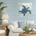 thumbnail image 2 of Stupell Industries Radiant Sea Life Tortoise Canvas Wall Art design by Paul Brent, 24 x 24, 2 of 7