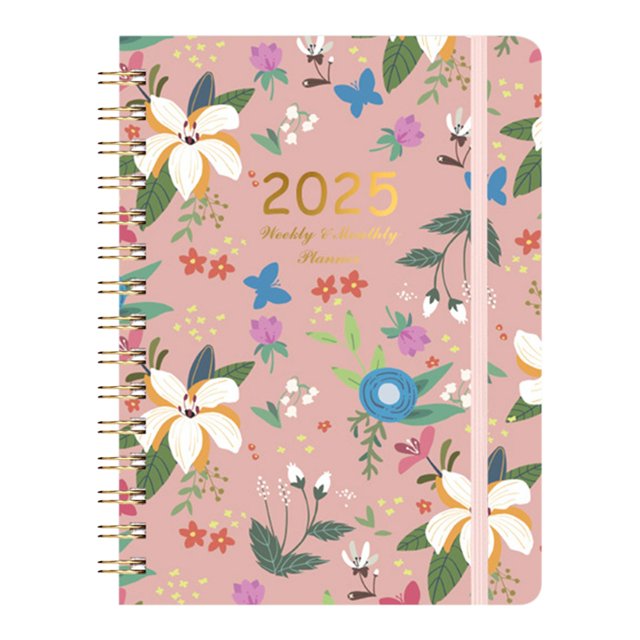 Clearance 2025 Schedule Planner Punch Card Notebook Annual/monthly/weekly Planning Exclusive Punch Card Record Design Paper For Smooth Writing