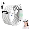 thumbnail image 1 of Cable de Enlace HGFBSFAA Negro Compatible con Oculus Quest 2 y Juegos VR, USB 3.0 Tipo C, 5 Gbps, 5M, 1 of 7