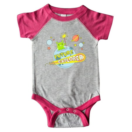 

Inktastic Future Explorer Alien in Outer Space Gift Baby Boy or Baby Girl Bodysuit