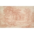 thumbnail image 2 of Adriaen Frans Boudewijns 24x17 Black Ornate Framed Double Matted Museum Art Print Titled: Landscape, 2 of 5