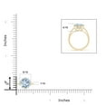 thumbnail image 3 of ANGARA Natural Vintage Style Round 2.3 ct Aquamarine Solitaire Ring in 14K Yellow Gold for Women (Size-9mm) | March Birthstone, Birthday, Anniversary, Jewelry Gift for Women | Natural Aquamarine Ring, 3 of 7