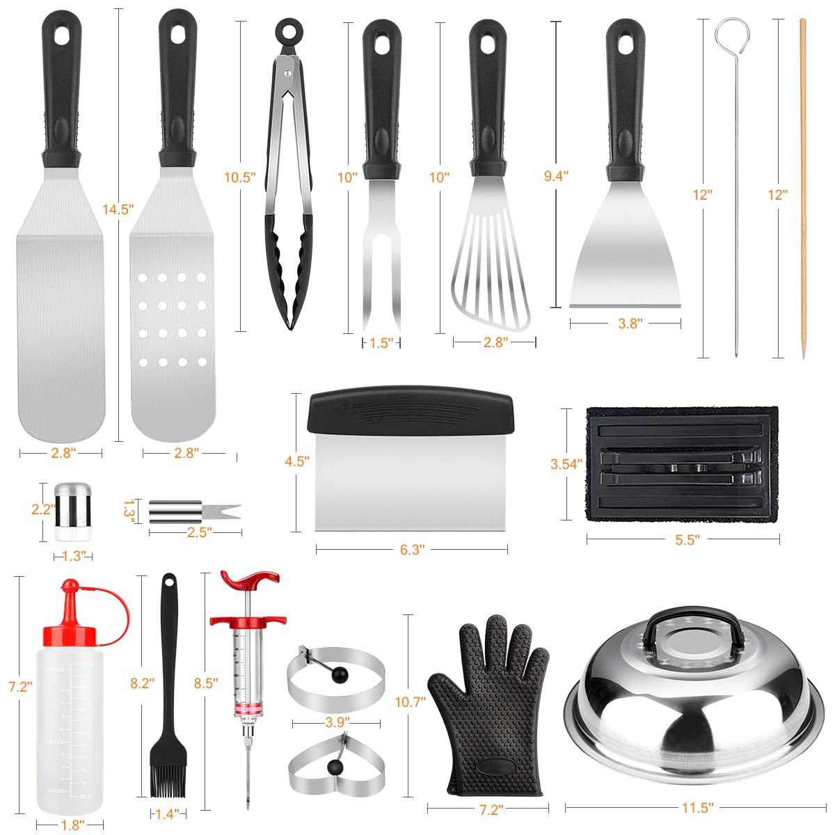 Mibote 140-Piece Griddle Accessories Kit photo 7