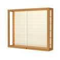 thumbnail image 4 of Waddell 8903K-PB-MK Heirloom 36 x 30 x 8 in. Wall Case with 5 Shelves, Plaque Back - Carmel Oak, 4 of 6