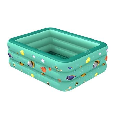 Inflatable Swimming for Pool Kids,Outdoor Inflatable Swimming Pool,70x51x21inch,Green
