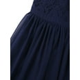 thumbnail image 6 of iiniim Kids Girls Halter Neck Chiffon Long Party Junior Wedding Evening Prom Maxi Gown Dress, 6 of 7