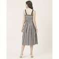 thumbnail image 4 of Moomaya Sleeveless Square Neck Fit And Flare Cotton Dress - Women's Summer Dress, 4 of 9