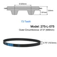thumbnail image 2 of 275-L-075 L Timing Belt 27.5" Pitch Length x 0.75" Width x 0.18" Height, 73 Teeth, 2 of 6