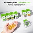 thumbnail image 6 of Extra Large Pill Organizer 2 Times A Day, Weekly Pill Box 7 Day, AM PM Medicine Organizer, XL Pill Case to Hold Daily Medicine Vitamin and Supplements (Green), 6 of 6