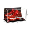 thumbnail image 2 of Acrylic Large Shoe Display Case for Basketball Shoe Soccer Cleat Football Cleat with Mirror, Pink Risers and Black Base (V11), 2 of 2