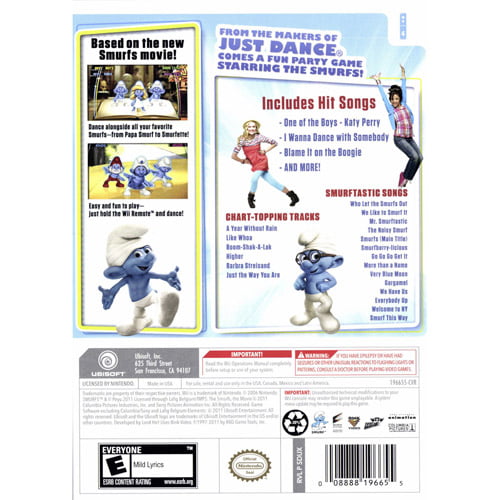 Smurfs Dance Party Wii Walmartcom - smurf backpack give free robux
