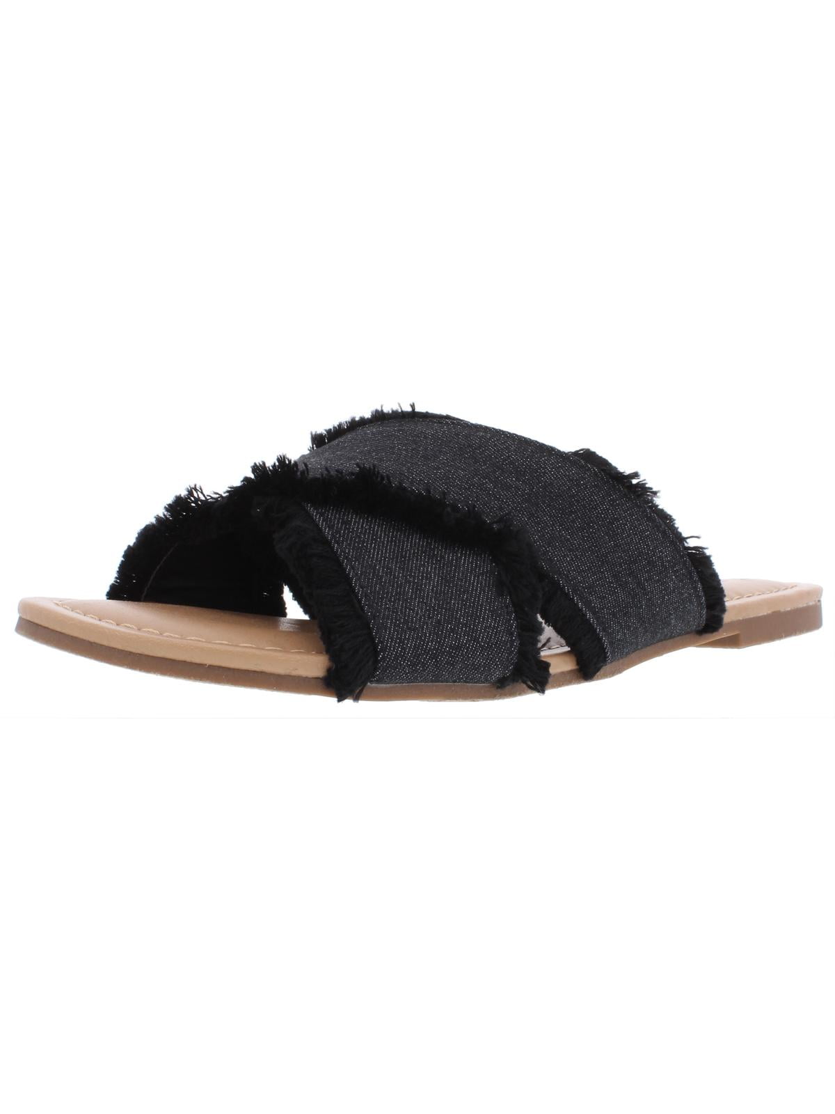 esprit black flip flops