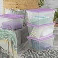 thumbnail image 2 of Sterilite 55L Storage Box Lilac, 2 of 4
