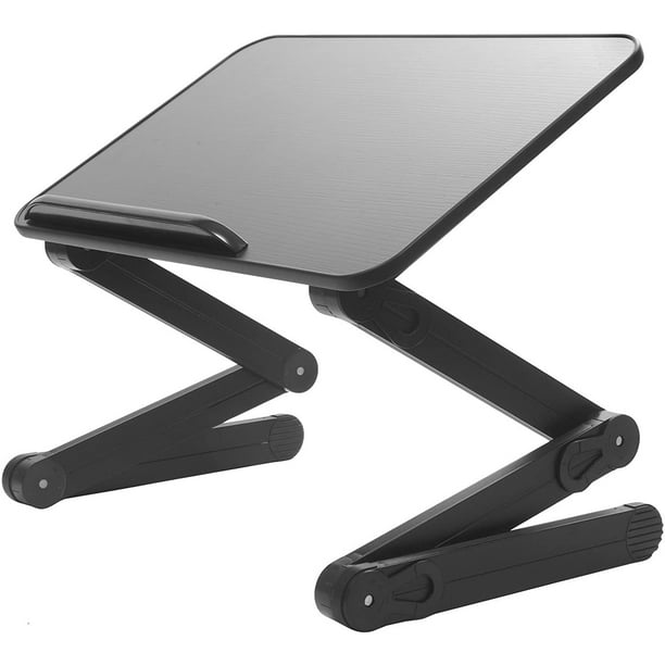 TZone Standing Desk Top Extender (Black), 4Leg Medium Table Top