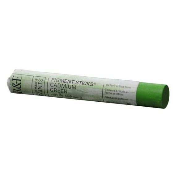 R&F Handmade Paints Pigment Stick, 38ml, Cadmium Green