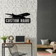 thumbnail image 4 of Craftnamesign Custom Airplane Metal Wall Art LED Light, Custom Plane Name Sign, 4 of 5