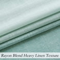 thumbnail image 5 of Uptown Home Ombre Teal Window Curtain Panel for Living Room Semi Sheer Texture Grommet Window Treatments for Bedroom, Cream White to Teal, 40"x84"x2, 5 of 6