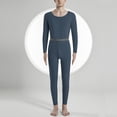 thumbnail image 4 of KKBOTIVE Mens Thermal Underwear - Thermals for Men Cold Weather Lightweight Compression 2 Piece Outfits Long Johns Sleepwear Loungewear #02 J & Size M, 4 of 4