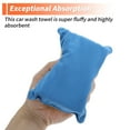 thumbnail image 6 of 3 Pcs Car Wash Towel Microfiber Car Cleaning Wiping Dryer Car Washing Tool 12x8x4cm Sapphire Blue, 6 of 6