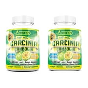 Purely Inspired GARCINIA CAMBOGIA 60 Tabs Weight Loss Fat Burner Green Coffee (Pack of 2)