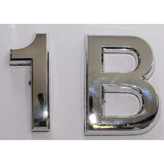 Apartment Number 1B Sign/Mailbox Number Sign, Door Number Sign. Letter C (Silver,3D, Size 2.75 x 1.75, Comes with Double Sided Tape)- The Maple line