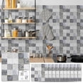 thumbnail image 2 of 10PCS French Style Peel and Stick Tile Stickers Wall Backsplash DIY Murals Self Adhesive Removable Textured Tile Stickers For Home Kitchen Bathroom Decor, 6 x 6 inch, 2 of 8