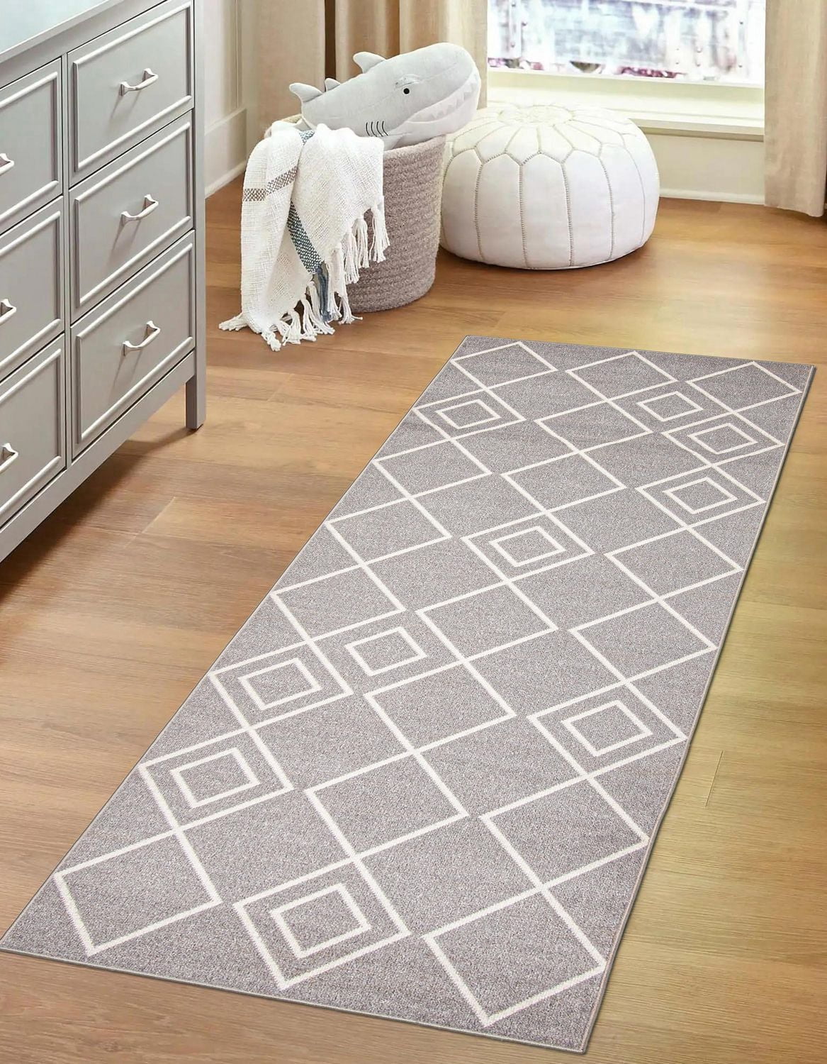 ECARPET Washable Geometric Area Rug & Runner for Living Room, Bedroom, Kitchen, Hallway