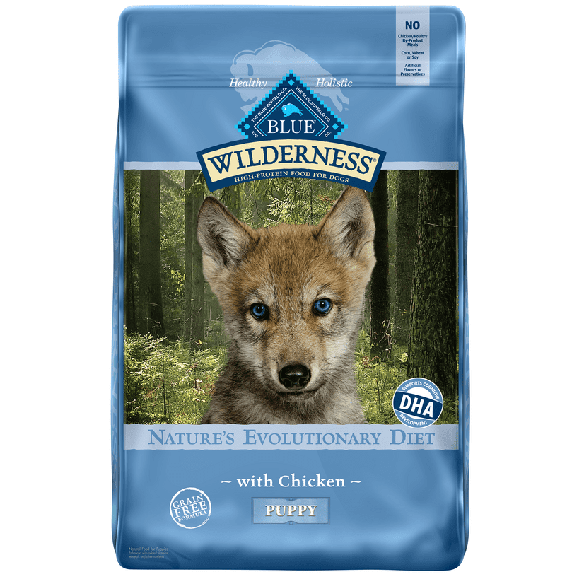 Blue Buffalo Wilderness High Protein, Natural Puppy Dry Dog Food, Chicken 20lb